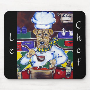 Airedale Terrier, Chef O Mousepad