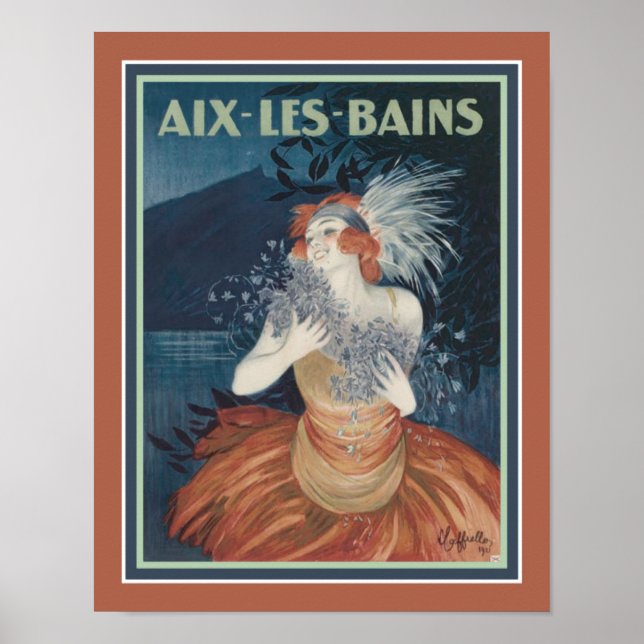 Aix-Les-Bains Deco Resort Ad Poster de 1920 (Frente)