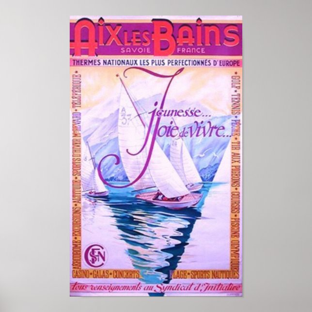 Aix Les Bains Poster (Frente)
