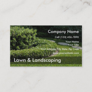 Ajardinando cartões de visitas