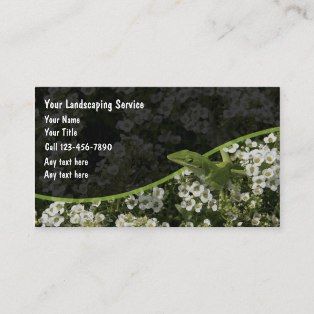 Ajardinando cartões de visitas (Frente)