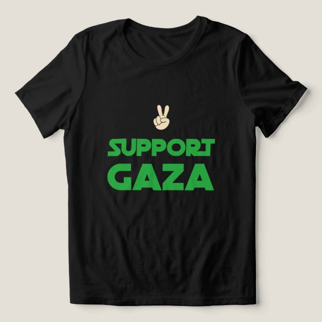 Ajuda a Gaza Genocídio T-Shirt (Design frontal)