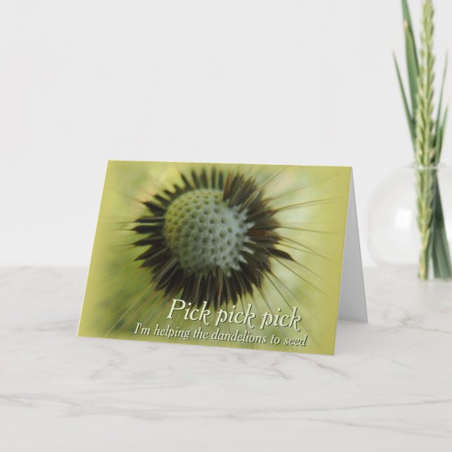 Ajudando os dentes-de-leão CC0501 Cartão de Cumpri (Frente)