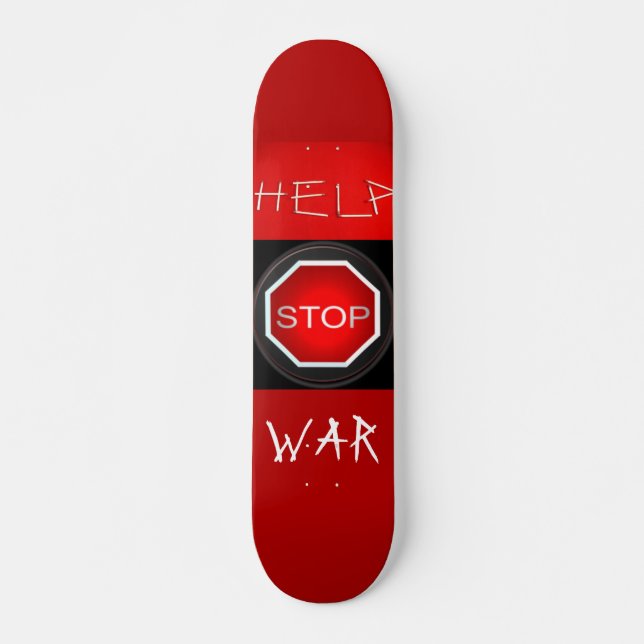 Ajude a Parar o skate de guerra (Frente)
