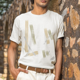 Ajuntamento acima da camisa da arte abstracta T