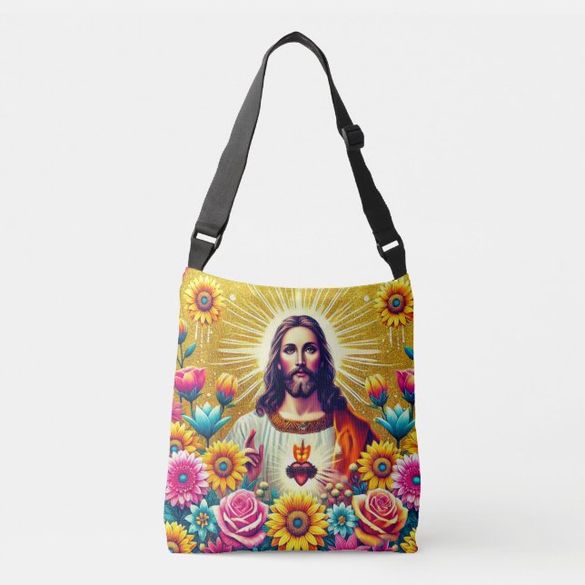 Ajustável Bolsa colorida de Jesus! (Frente)