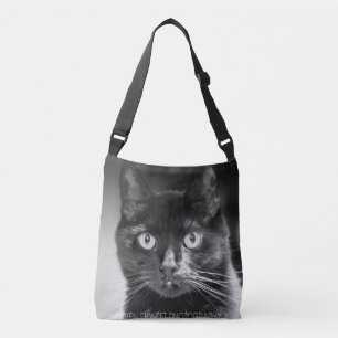 Ajustável Bolsa crossbody da rocha dos gatos pretos