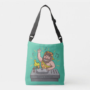 Ajustável Bolsa Cute Lets Rock, Idade da Pedra, DJ Homem das