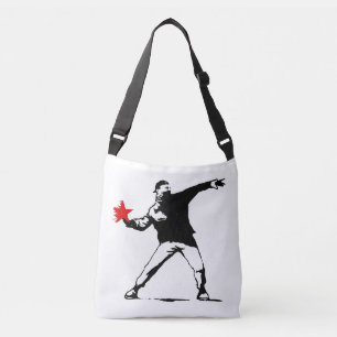 Ajustável Bolsa de Arte de Rua Rebelde Estrela Flamejante