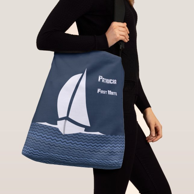 Ajustável Bolsa de Barco de Navegação com texto personalizáv (Close Up)