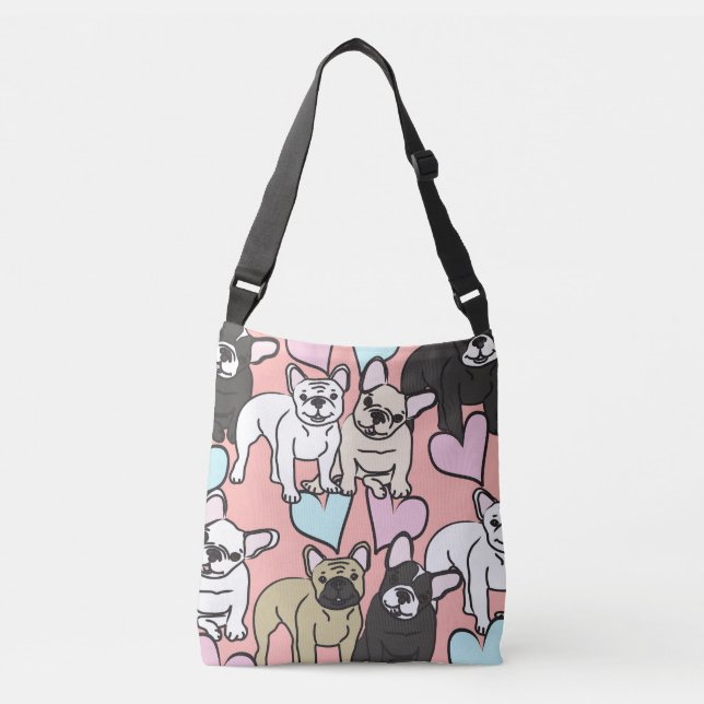 Ajustável Bolsa de Buldogue Francesa (Frente)