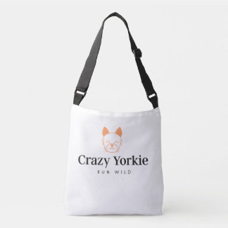 Ajustável Bolsa de canvas Premium do Yorkie louco