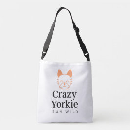 Ajustável Bolsa de canvas Premium do Yorkie louco
