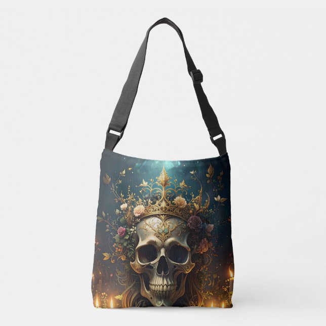 Ajustável Bolsa de Caveira da Floresta Escura (Frente)