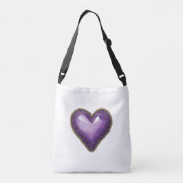 Ajustável Bolsa de Coração Púrpura Corpo Corpo Corpo