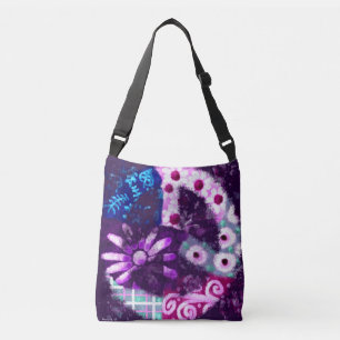 Ajustável Bolsa de Corpo Cruzado - Arte de Sinal de Paz de A