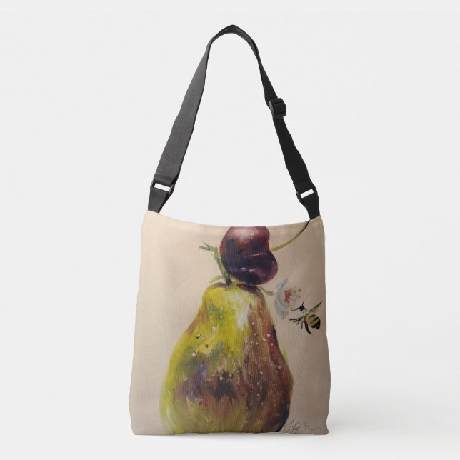 Ajustável Bolsa de Ervilha e Abelhas Flores (Frente)