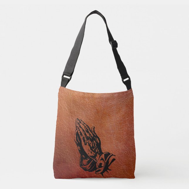 Ajustável Bolsa de Igreja em Couro Sintético Personalizada (Frente)