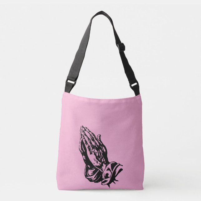 Ajustável Bolsa de Igreja Rosa Personalizada (Frente)