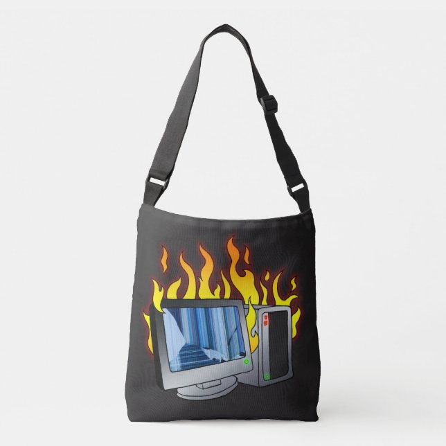 Ajustável Bolsa de Impressão All-Over-Fire (Frente)