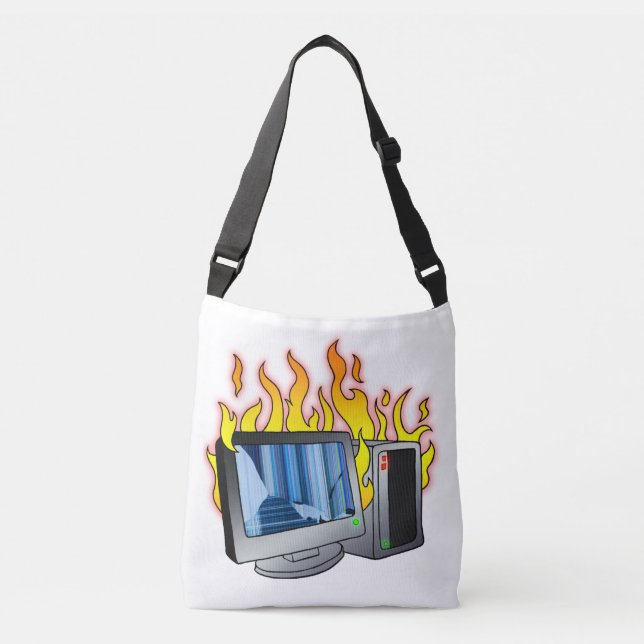 Ajustável Bolsa de Impressão All-Over-Fire (Frente)