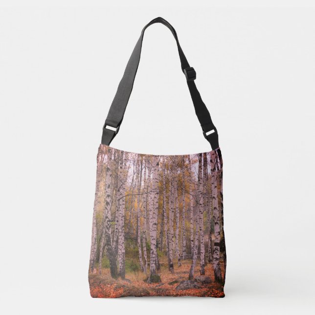 Ajustável Bolsa de Orçamento de Foto de Outono do Birch Forr (Frente)