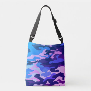 Ajustável Bolsa de padrão de camuflagem azul