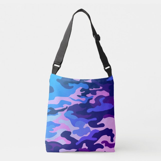 Ajustável Bolsa de padrão de camuflagem azul (Frente)