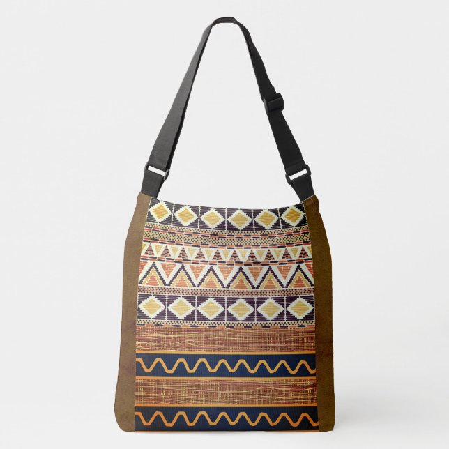 Ajustável Bolsa de Padrão de Onda Étnica (Frente)