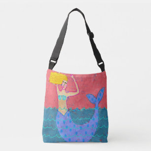 Ajustável Bolsa de praia de Abstrato de Sereia Roxa