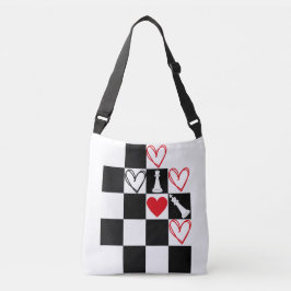 Ajustável Bolsa Dia de os namorados  de Coração de Chessboar
