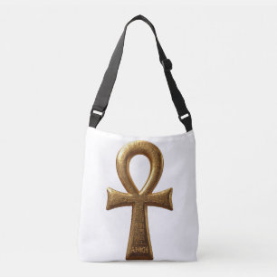 Ajustável Bolsa Elegante com Símbolo Egípcio Ankh 