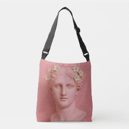 Ajustável Bolsa grega feminina rosa.