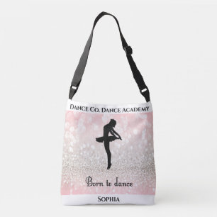 Ajustável Bolsa "Nascida Para Dançar" c/ Nome do Estúdio & N
