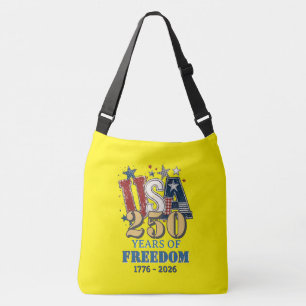 Ajustável Bolsa Patriótica EUA250 Águia Liberdade Amarela Cr