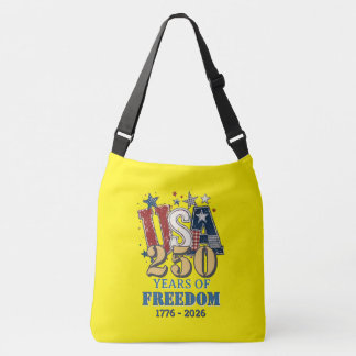 Ajustável Bolsa Patriótica EUA250 Águia Liberdade Amarela Cr