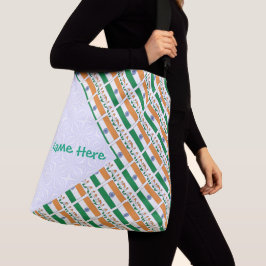 Ajustável Bolsa Personalizada com a Bandeira da Índia em Mos