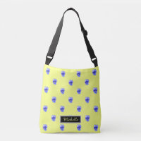 Bolsa personalizado de Pansy Azul
