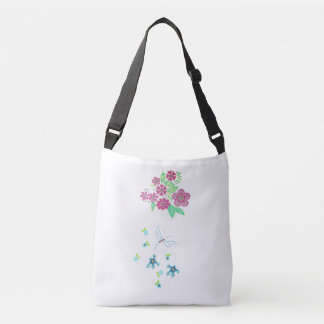 Ajustável Bolsa rosa, azul e verde Design