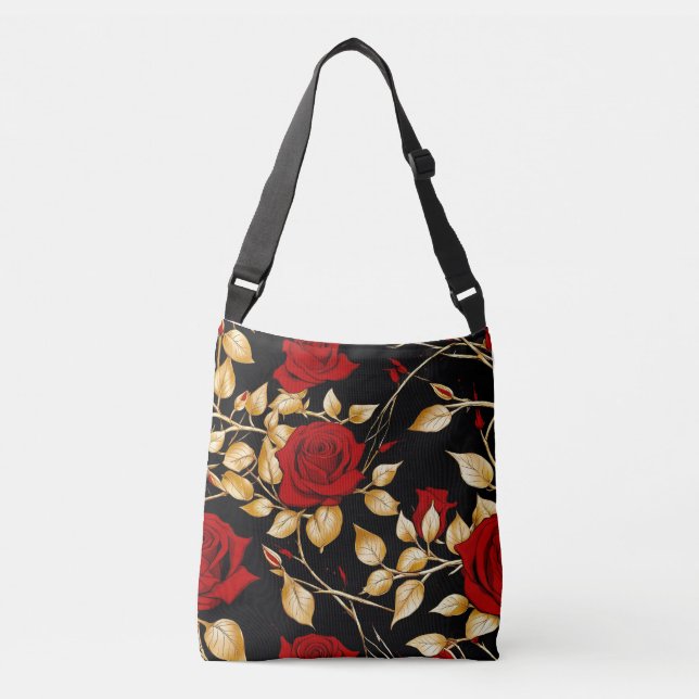 Ajustável Bolsa Rosa vermelha exclusivo (Frente)
