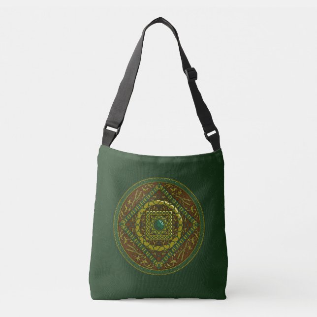 Ajustável Bolsa Taurus Mandala All-Over-Print (Frente)