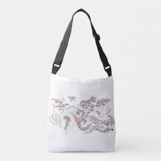 Ajustável Bolsa Terra Arte Tipográfica