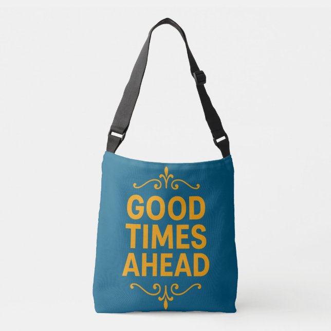 Ajustável Bolsa Tote/Cross-Body com Impressão Total (Frente)