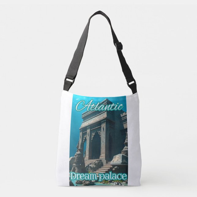 Ajustável Bolsa Tote/Crossbody de Impressão Total (Frente)