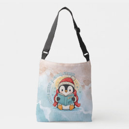 Ajustável Bolsa transversal artística de pinguim para leitur