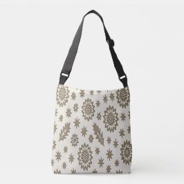 Ajustável Bolsa transversal Beige e Estrelas Douradas