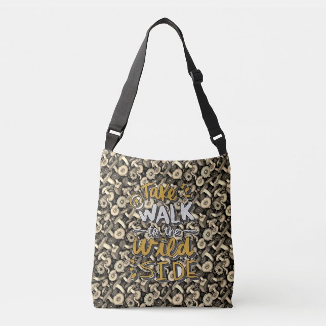 Ajustável Bolsa transversal Cogumelo do Lado Selvagem (Frente)