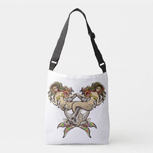 Ajustável Bolsa transversal com âncora de sereia para amante
