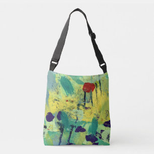 Ajustável Bolsa transversal com design de campo e prado