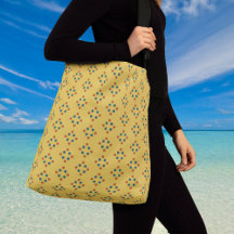 Bolsa transversal com formas de diamante e bolinha